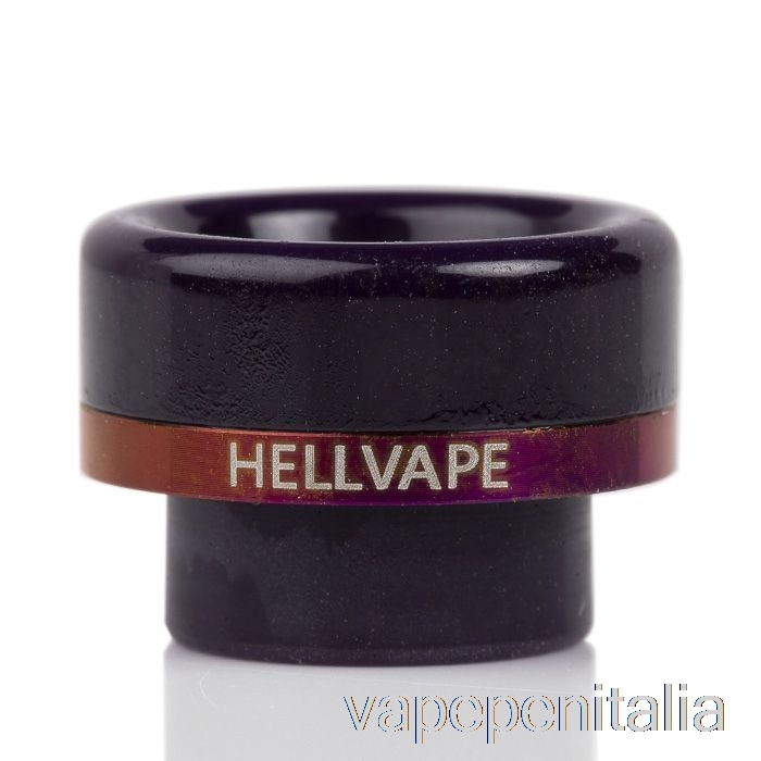 Vape Italia Hellvape Ag+/passage Rda Drip Tip Viola Scuro